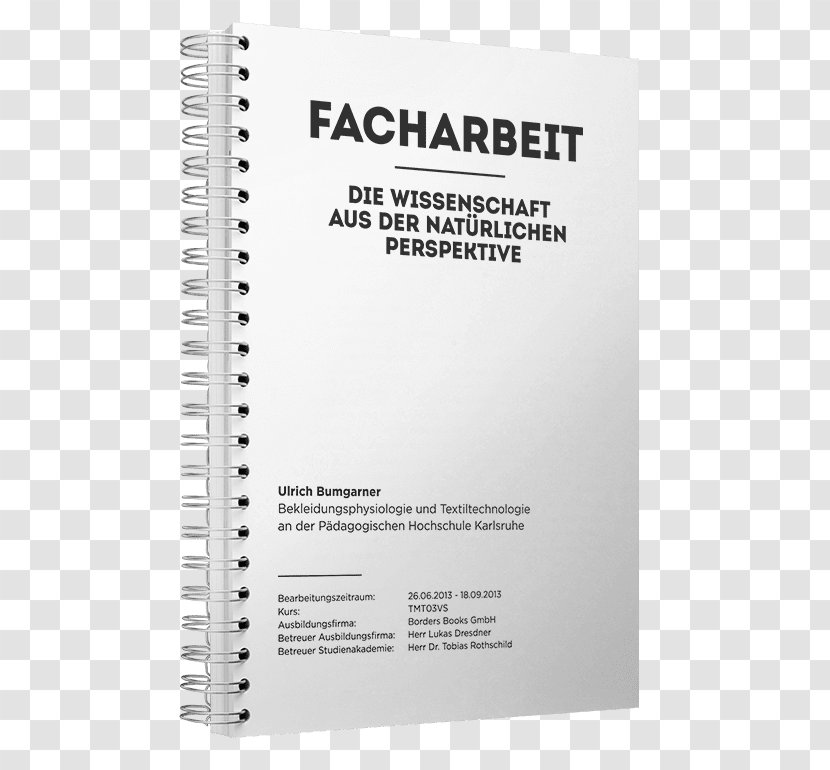 Term Paper Facharbeit Text Thesis - Table Of Contents - Spiral Transparent PNG
