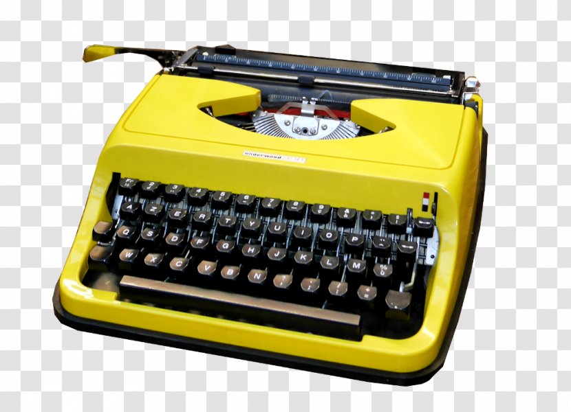 Underwood Typewriter Company Machine Famille Japy Yellow - Old Transparent PNG