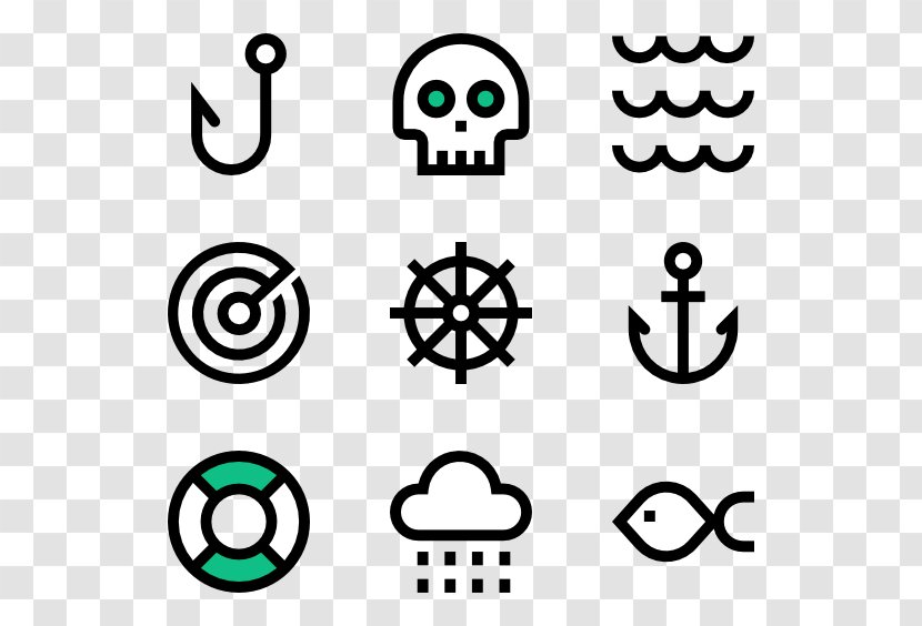 Clip Art - Black And White - Nautical Vector Transparent PNG