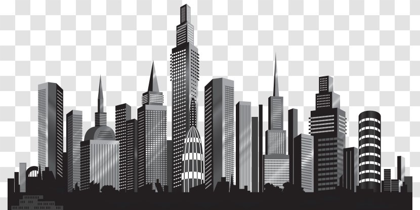 Cityscape Skyline Clip Art - Metropolis Transparent PNG