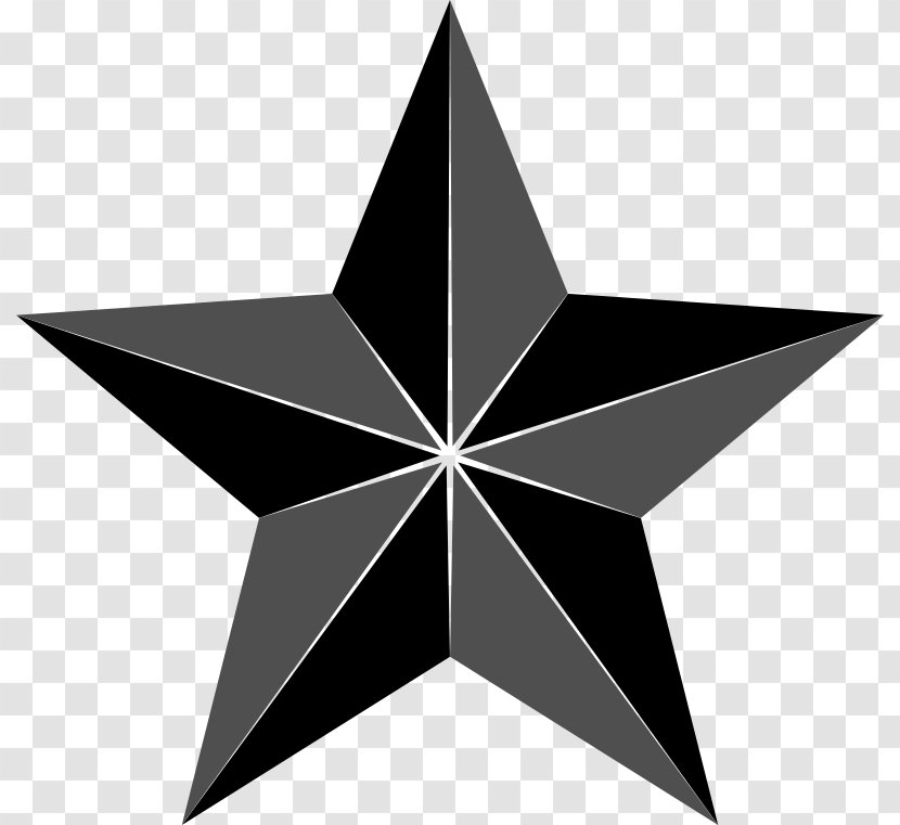 Five-pointed Star Color Clip Art - Symmetry - Stars Transparent PNG
