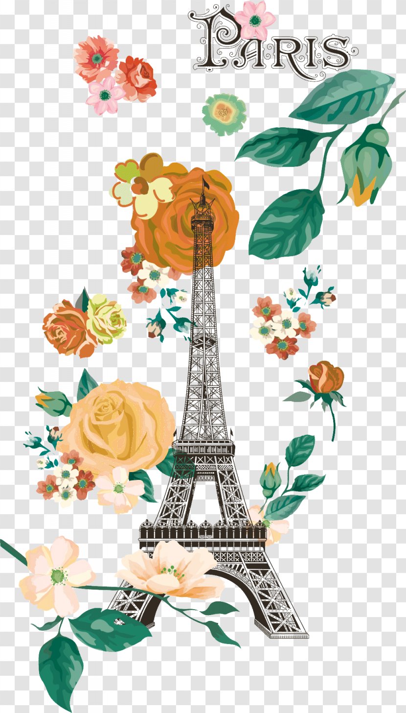 Eiffel Tower Free Shop Euclidean Vector Download - Art - Paris Romantic Element Material Transparent PNG