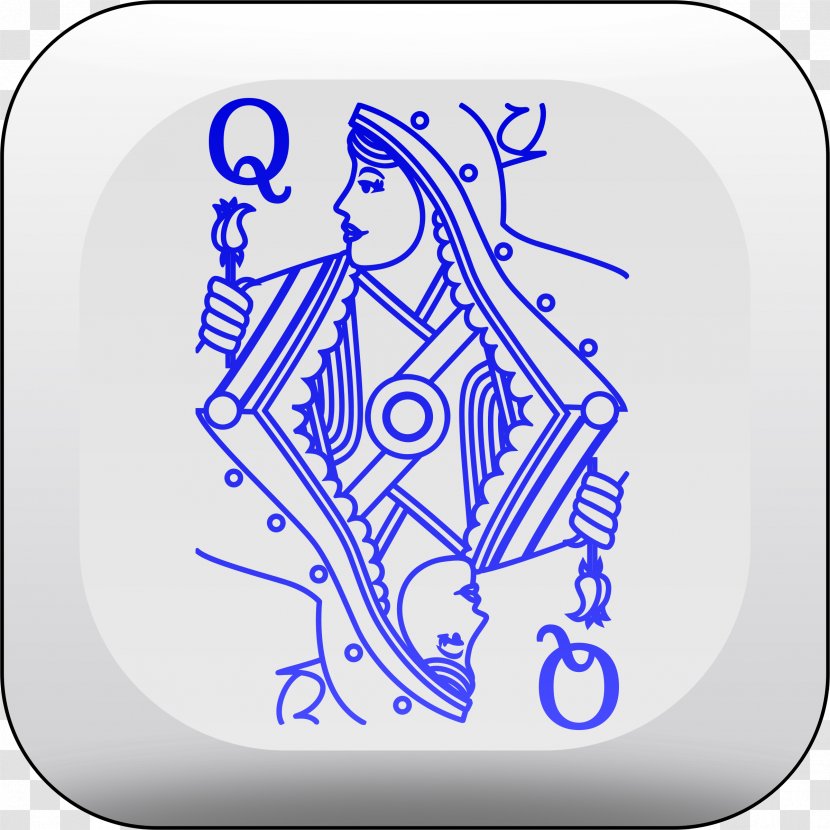 Line Art Queen Of Hearts Clip Transparent PNG