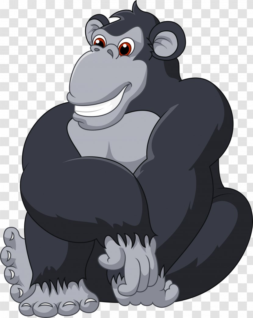 Gorilla Vector Graphics Clip Art Image Royalty-free - Carnivoran Transparent PNG