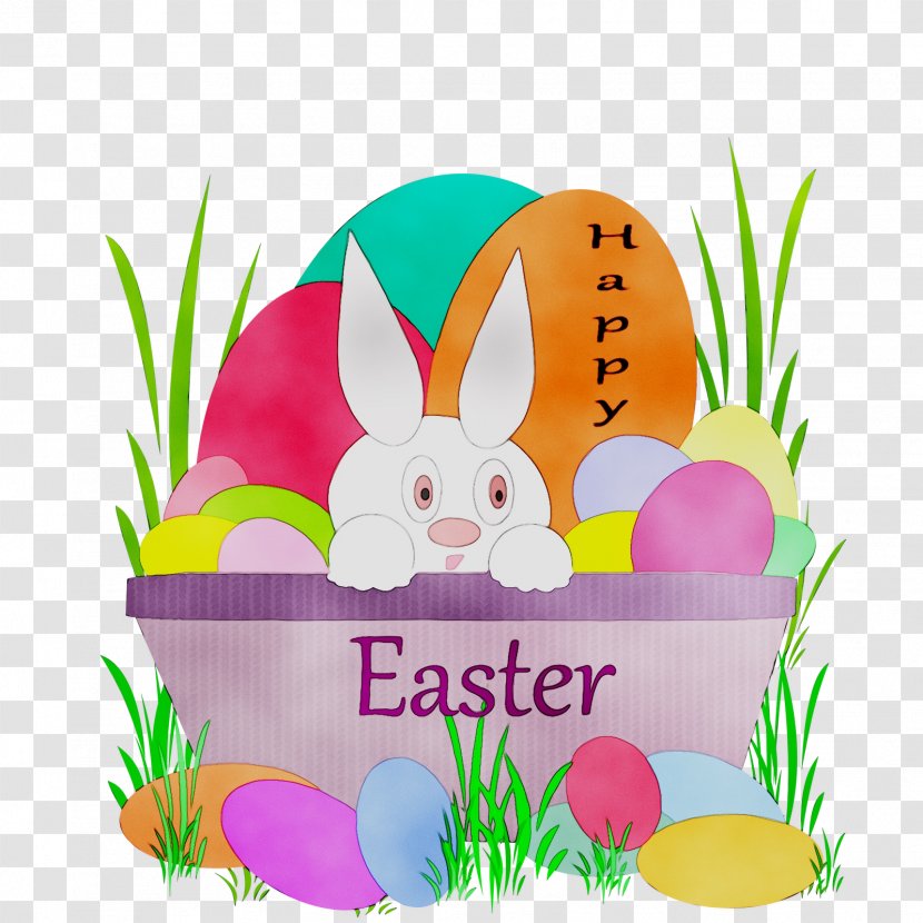 Easter Bunny Egg Rabbit Hare - Drawing - Rabbits And Hares Transparent PNG
