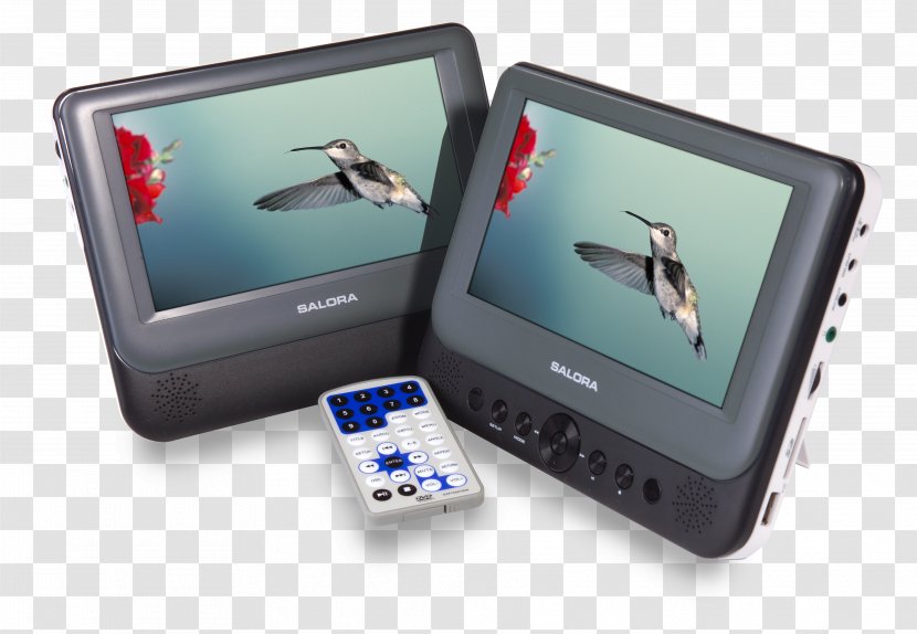 SALORA DVP9048TWIN Duo Portable DVD Player With 9 Inch Screens Black Beslist.nl Coolblue - Electronics Accessory - System Transparent PNG