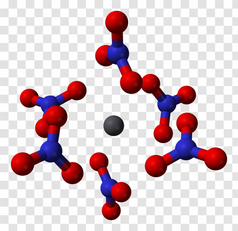 Lead(II) Nitrate Ball-and-stick Model Nitrogen - Chemical Element - Copperii Transparent PNG