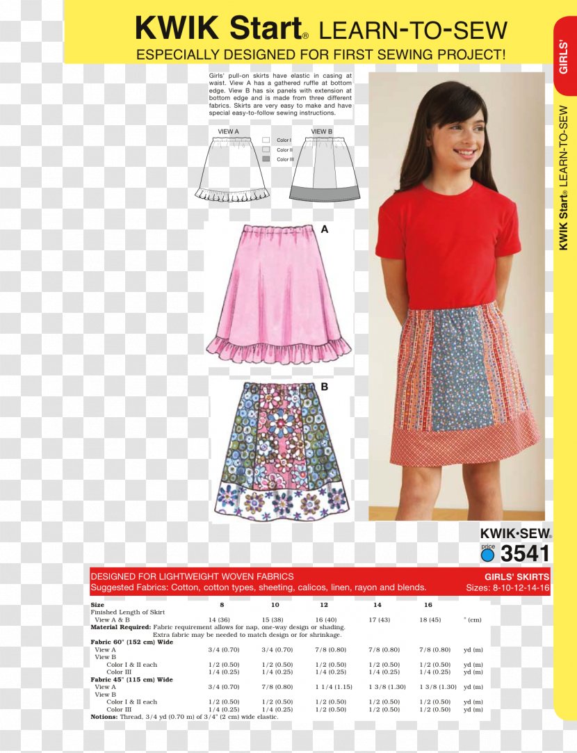 Skirt Sewing Dress Burda Style Pattern - Waist - Supplies Transparent PNG