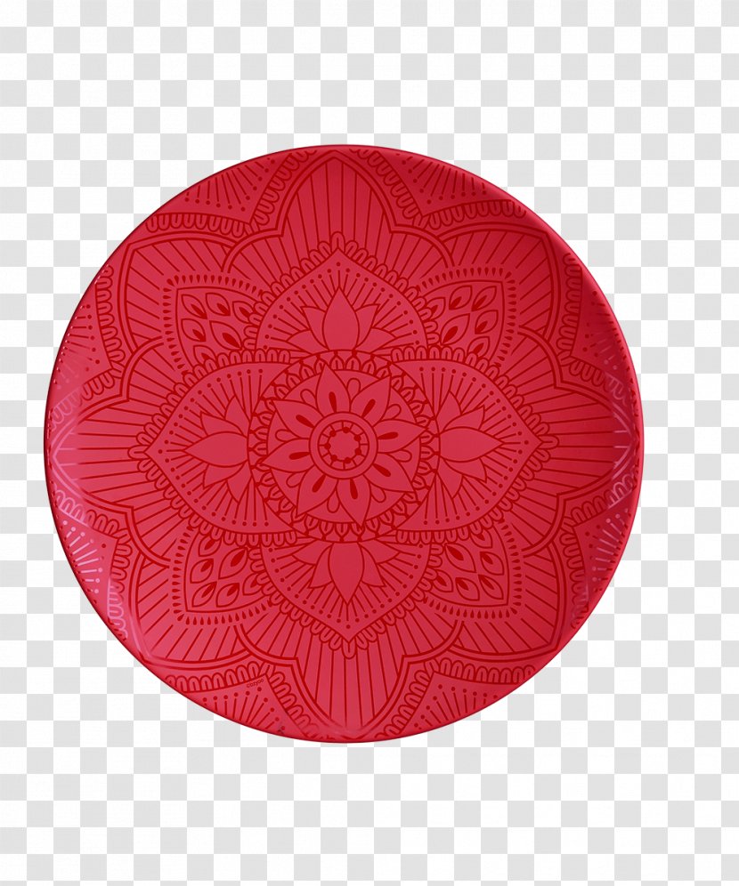 Place Mats Pattern Circle M RV & Camping Resort RED.M - Placemat - Floral Melamine Dishes Transparent PNG