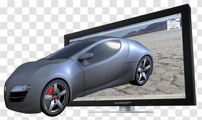 Bugatti Veyron Car TechViz Computer Software - Autodesk Showcase Demo Transparent PNG