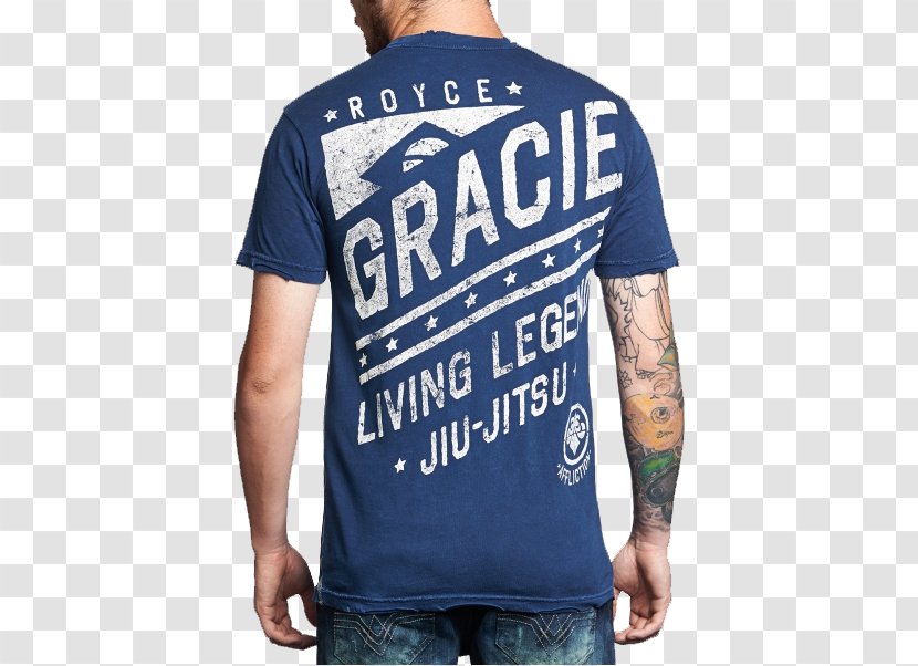 T-shirt Gracie Family Sleeve Venum Mixed Martial Arts Clothing - Neck Transparent PNG