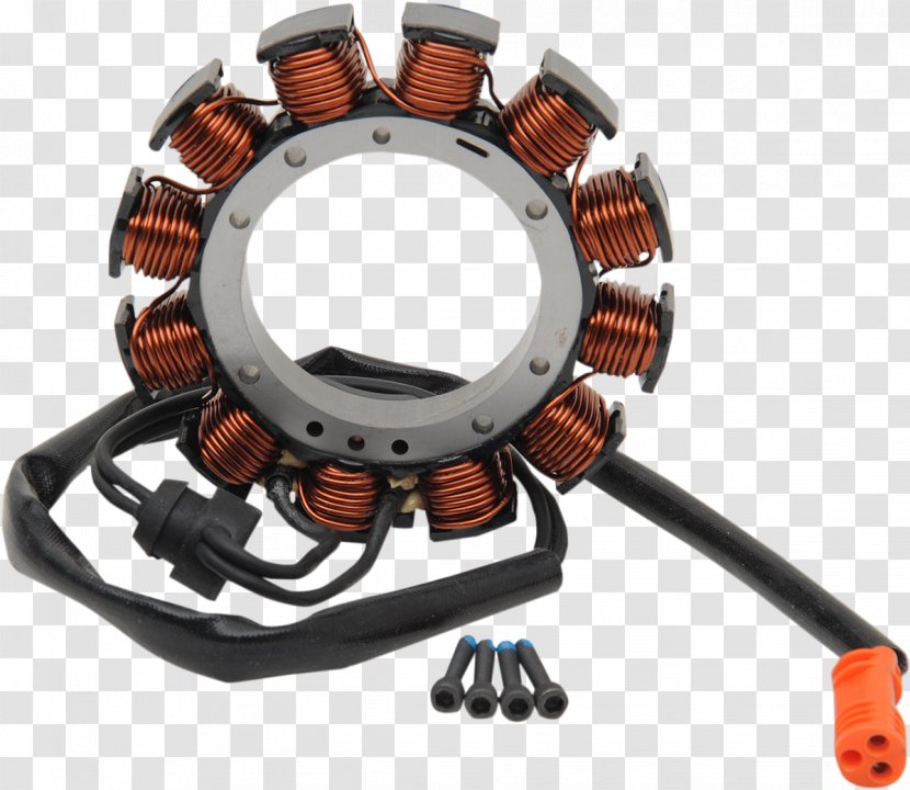 Alternator Harley-Davidson Sportster Motorcycle Stator - Electrical Wires Cable Transparent PNG