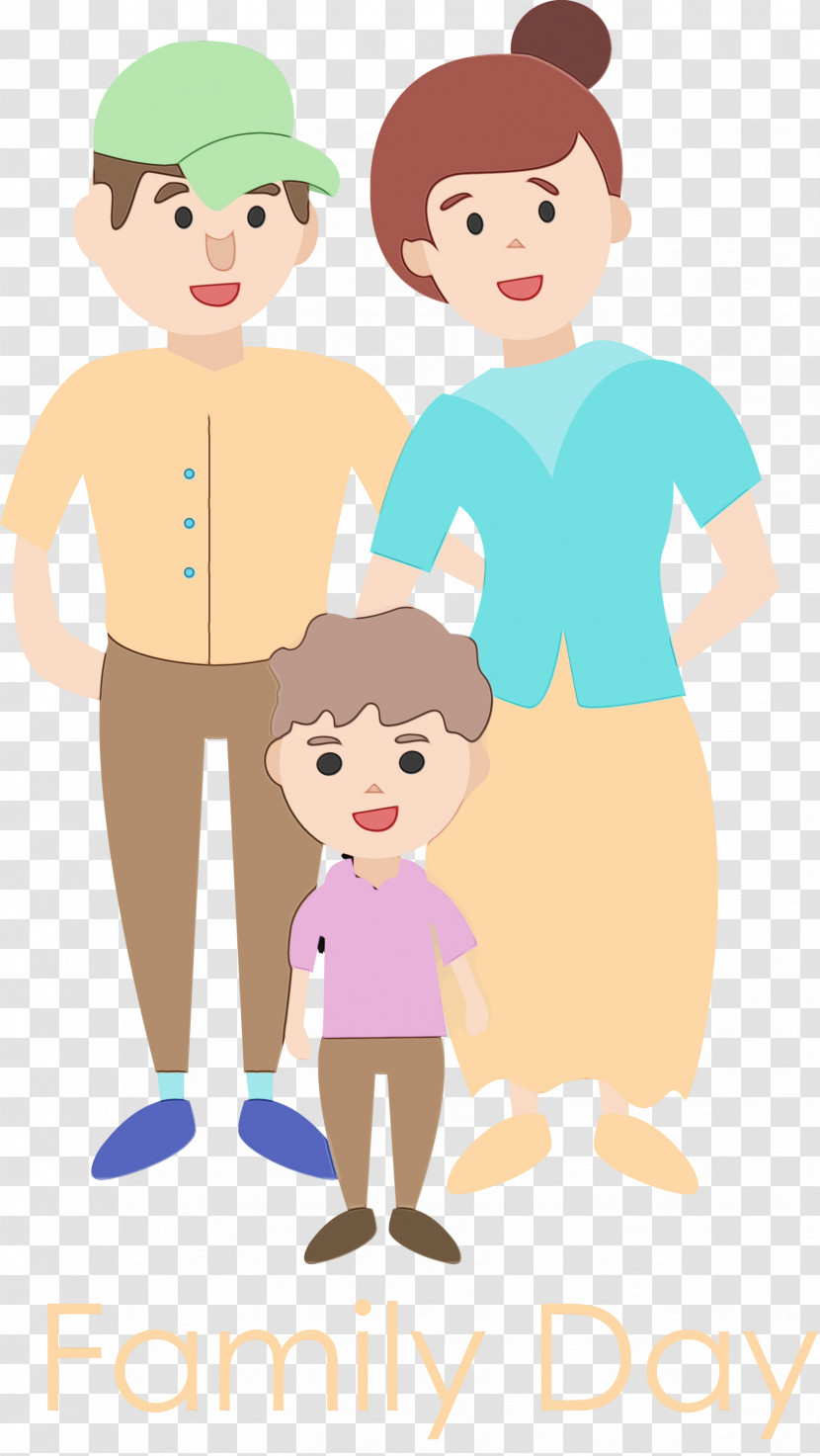 Cartoon Male Child Sharing Father Transparent PNG