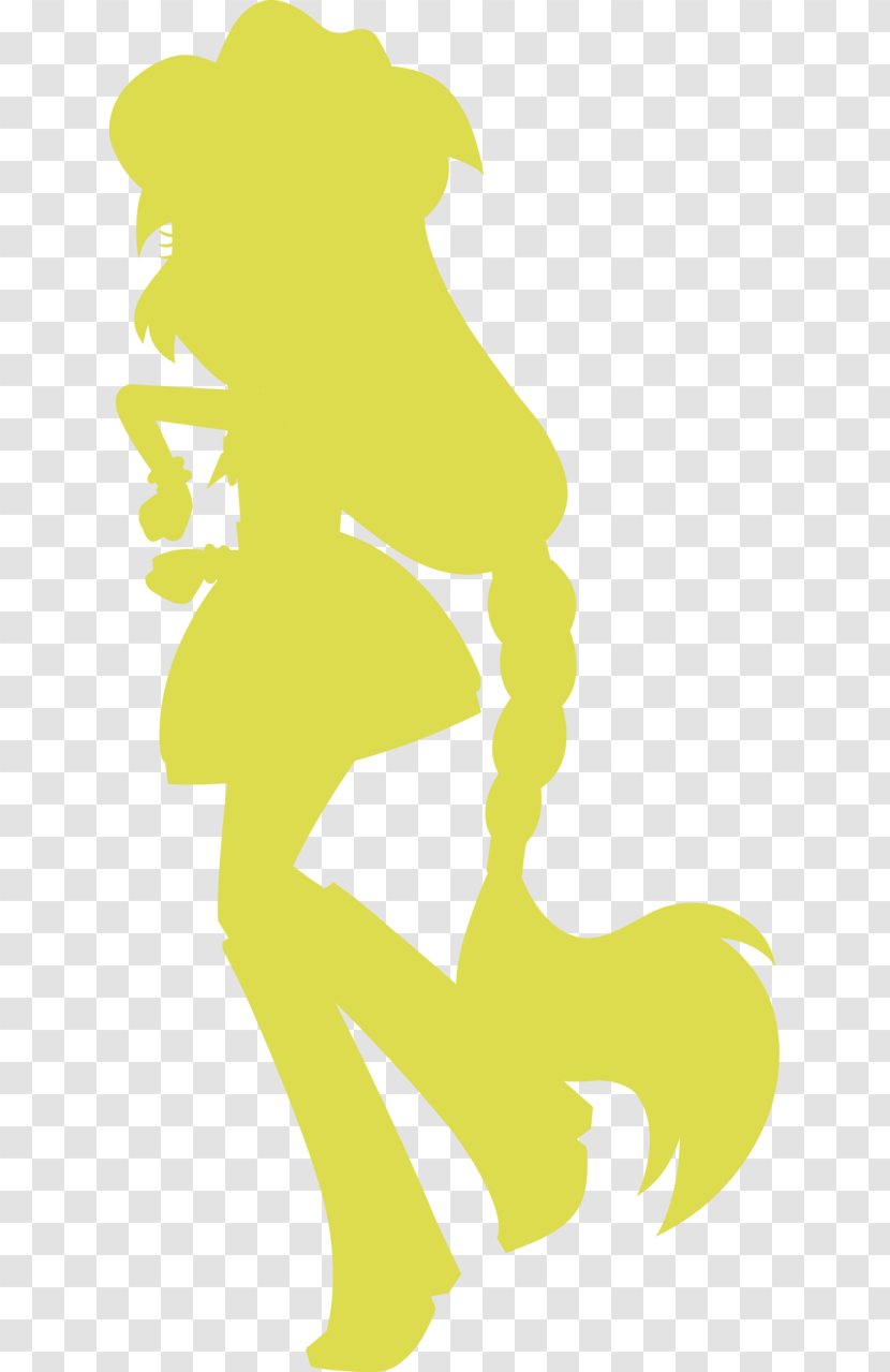 Image Illustration - Yellow - Applejack Silhouette Transparent PNG