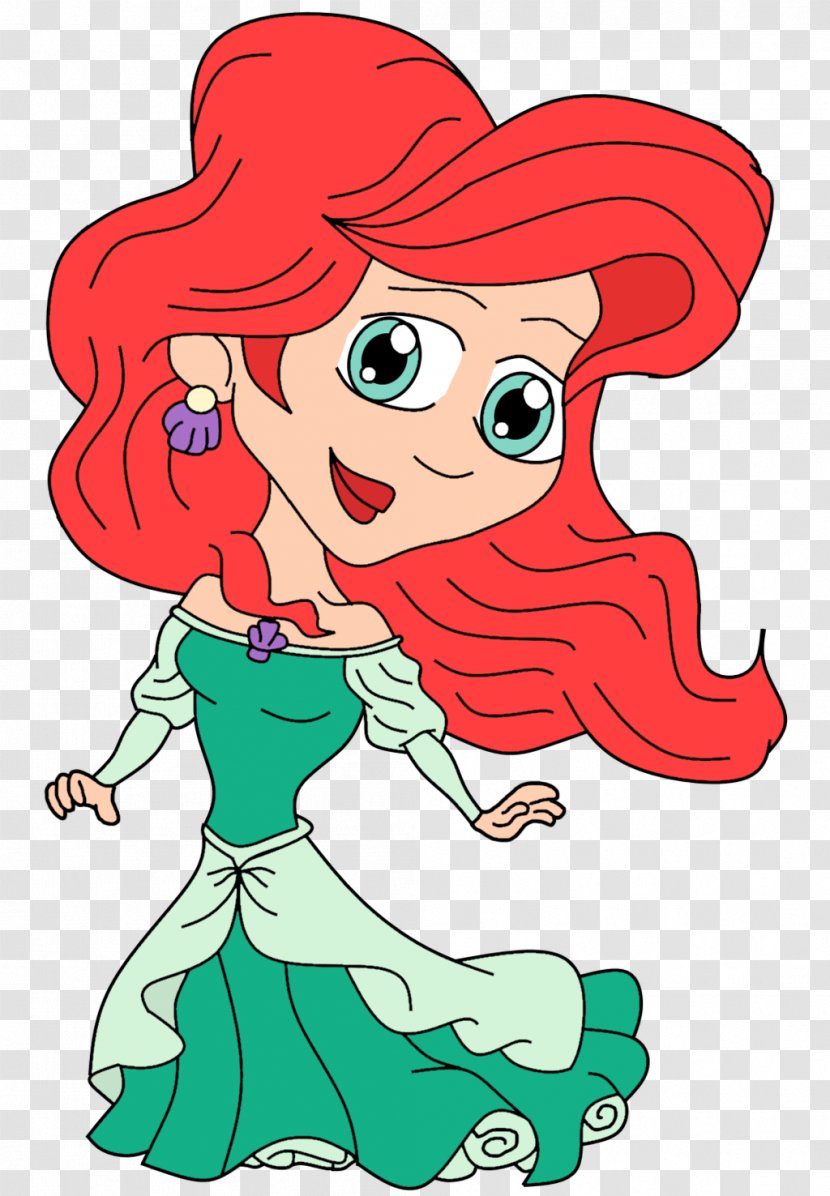 Ariel Cartoon Drawing Dress Transparent PNG