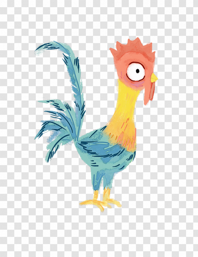 Chicken Rooster Bird Cartoon Beak Transparent PNG