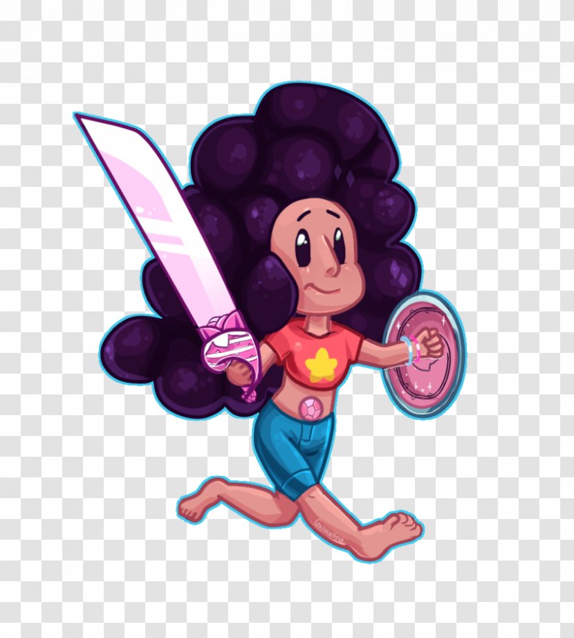Stevonnie Lapis Lazuli Drawing Here Comes A Thought Fan Art - Cartoon - Rainbow Painting Transparent PNG
