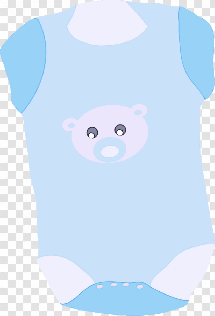 Clothing Blue Cartoon T-shirt Top - Sleeve - Baby Toddler Transparent PNG
