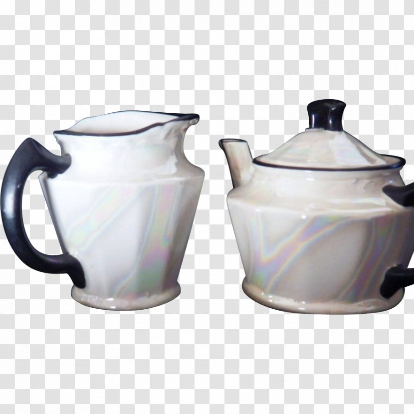 Jug Ceramic Kettle Pitcher Teapot - Small Appliance - Dark-red Enameled Pottery Transparent PNG