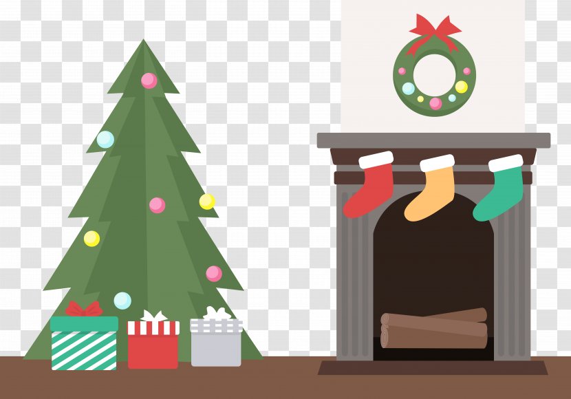Santa Claus Christmas Tree Market - Holiday - Furnace Transparent PNG
