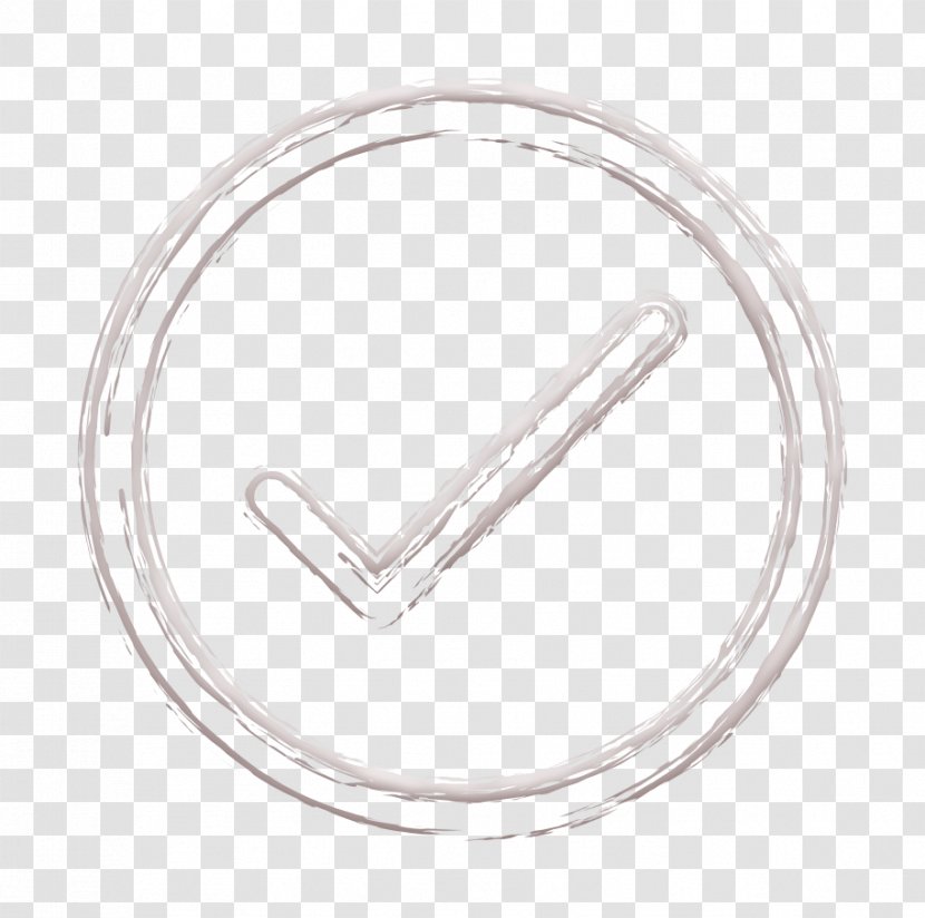 Approve Icon Checkmark Productivity - Social - Silver Body Jewelry Transparent PNG