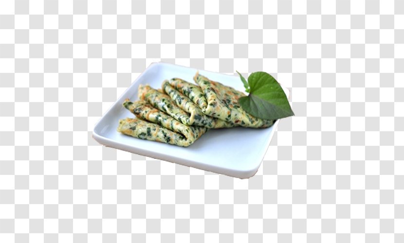 Jianbing Jeon Sweet Potato Leaf Vegetable - Cake Transparent PNG