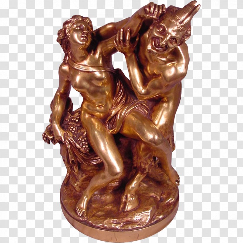 Nymphs And Satyr Bronze Sculpture - Frame - Cartoon Transparent PNG