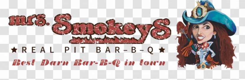 Mrs. Smokeys Real Pit Bar-B-Q The Palm Beach Post Brand Logo - Silhouette - Watercolor Transparent PNG