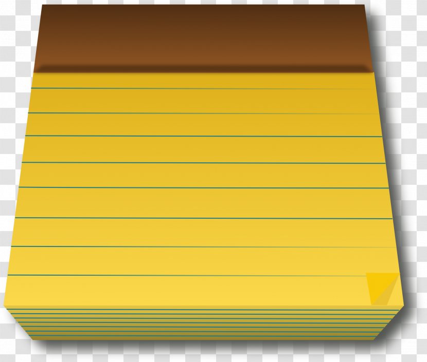 Post-it Note Paper Notebook - Yellow - Sticky Notes Transparent PNG