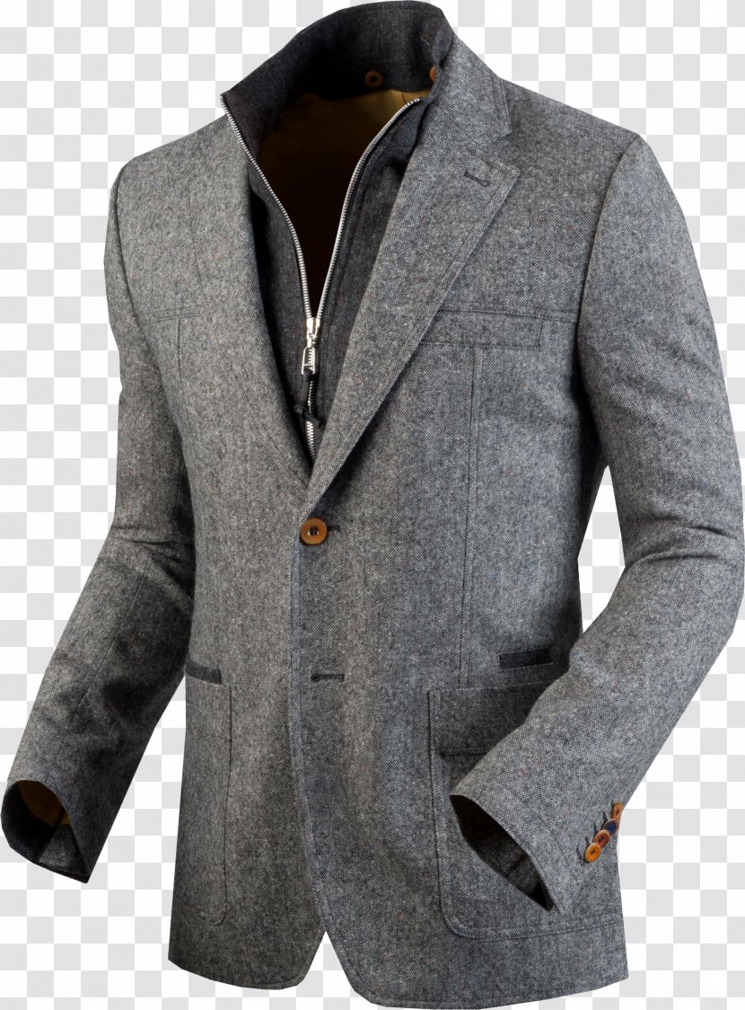 Outerwear Jacket Blazer Button Overcoat - Woolen - Suits Transparent PNG