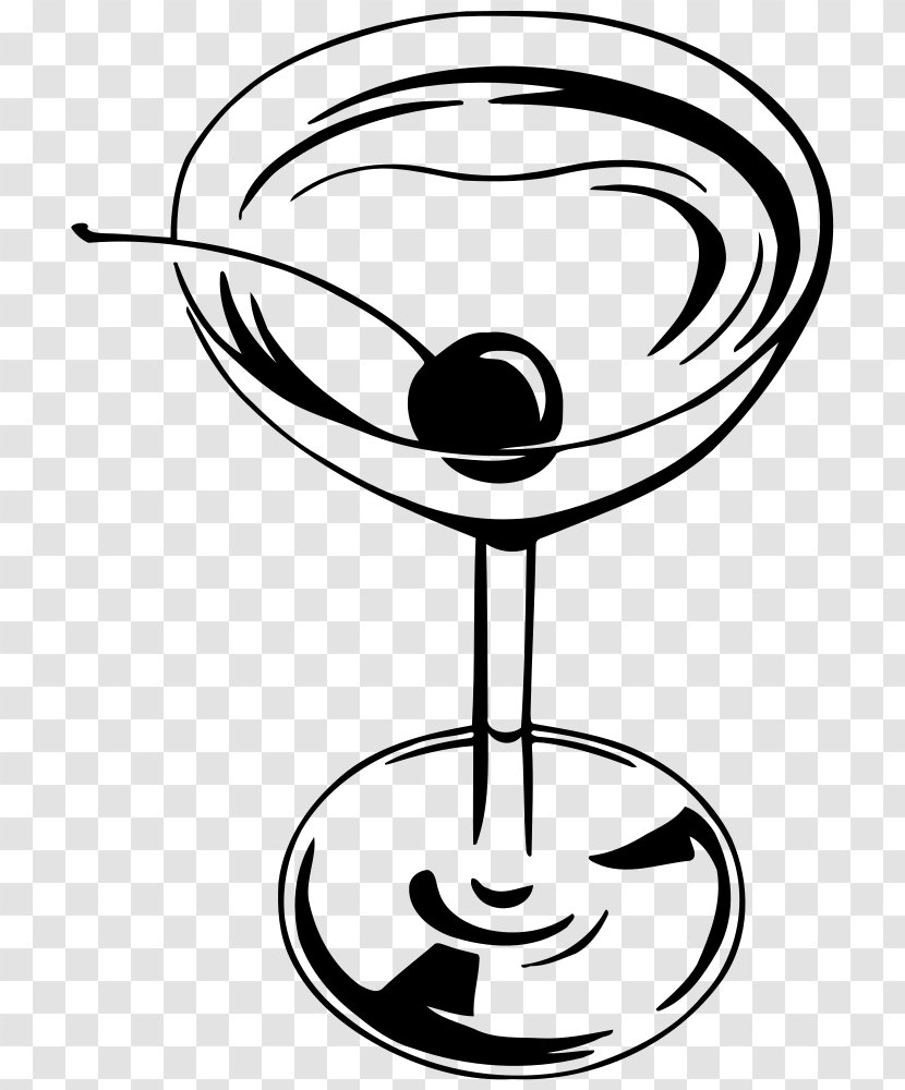 Cocktail Martini Champagne Glass Clip Art - Artwork Transparent PNG