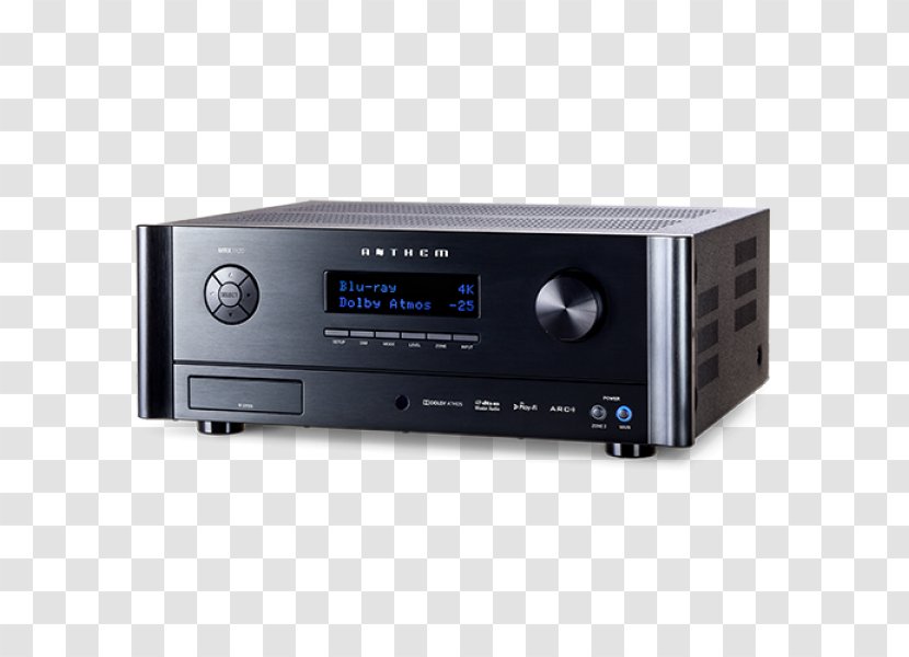 AV Receiver Radio Anthem MRX 520 Home Theater Systems Dolby Atmos - Audio - Avó Transparent PNG