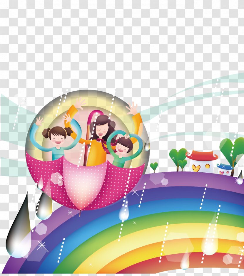 South Korea Cartoon Illustration - Rain - Space Meteor Shower Transparent PNG