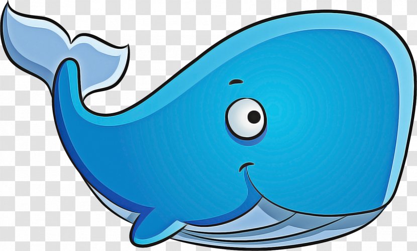 Whale Cartoon - Cetacea - Blue Transparent PNG