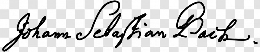 Autograph Signature Cantata Ich Habe Genug, BWV 82 Christmas Oratorio - Watercolor - Johann Pachelbel Transparent PNG