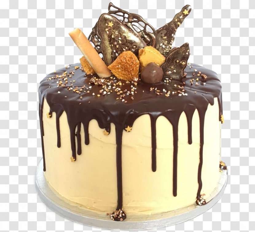 Chocolate Cake Ganache Praline Mousse Sachertorte - Frozen Dessert Transparent PNG