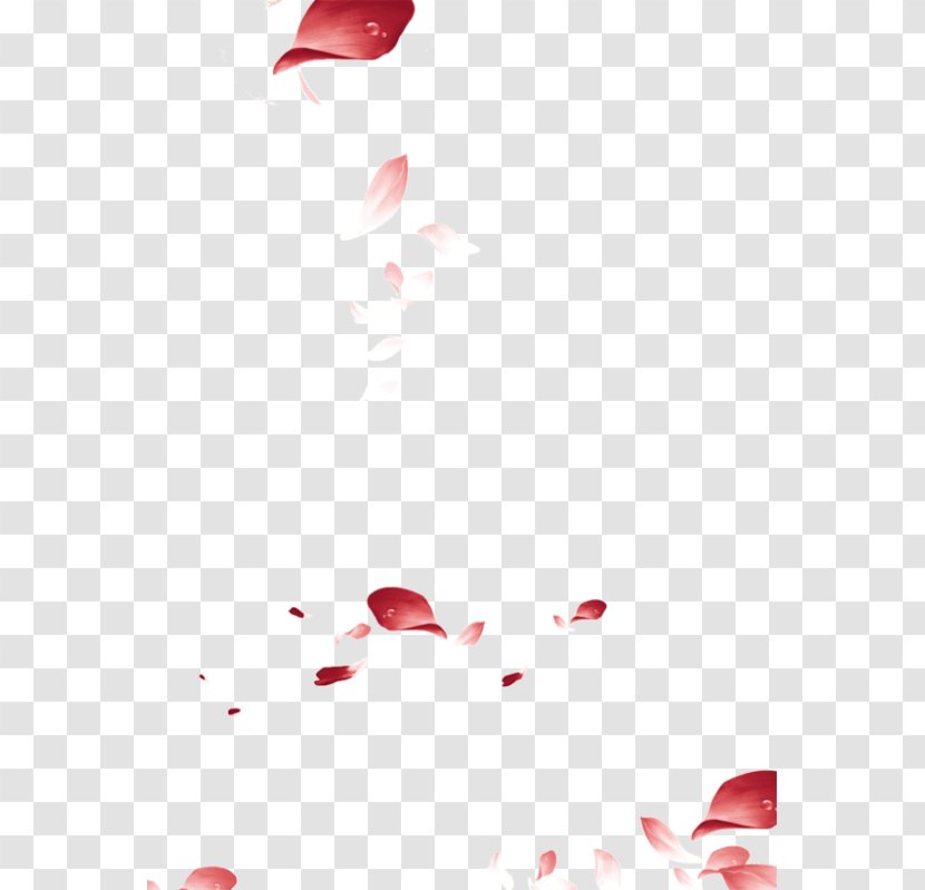 Red Petal Pink - Lip - Cherry Blossom Transparent PNG