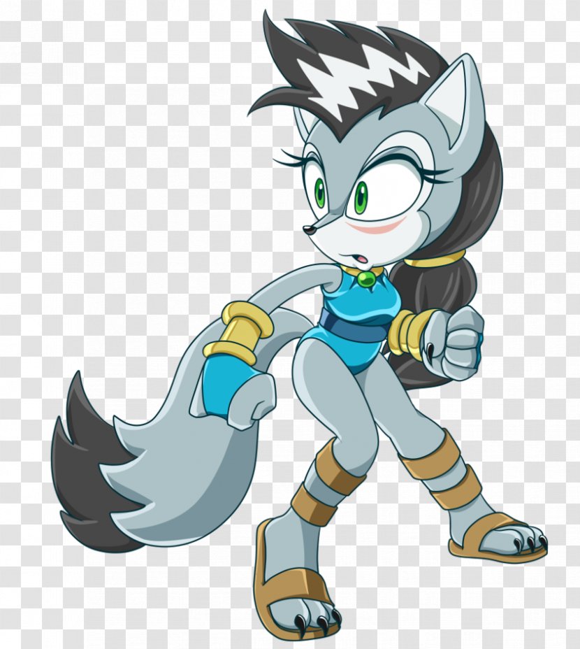 Sonic The Hedgehog Gray Wolf Unleashed & Sega All-Stars Racing - Flower - Silhouette Transparent PNG