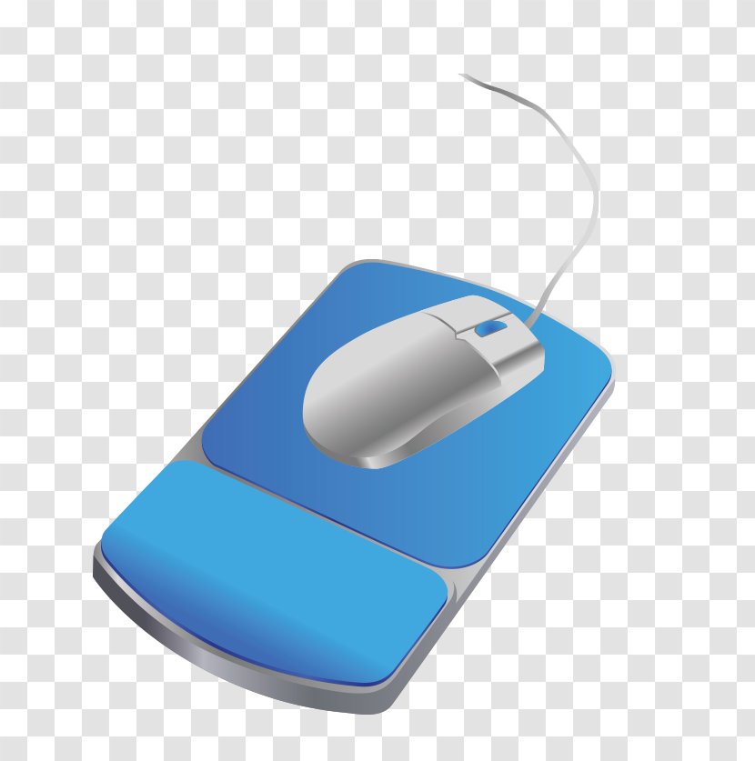 Computer Mouse 600 Vector Mousepad - Component - Blue Pad Transparent PNG