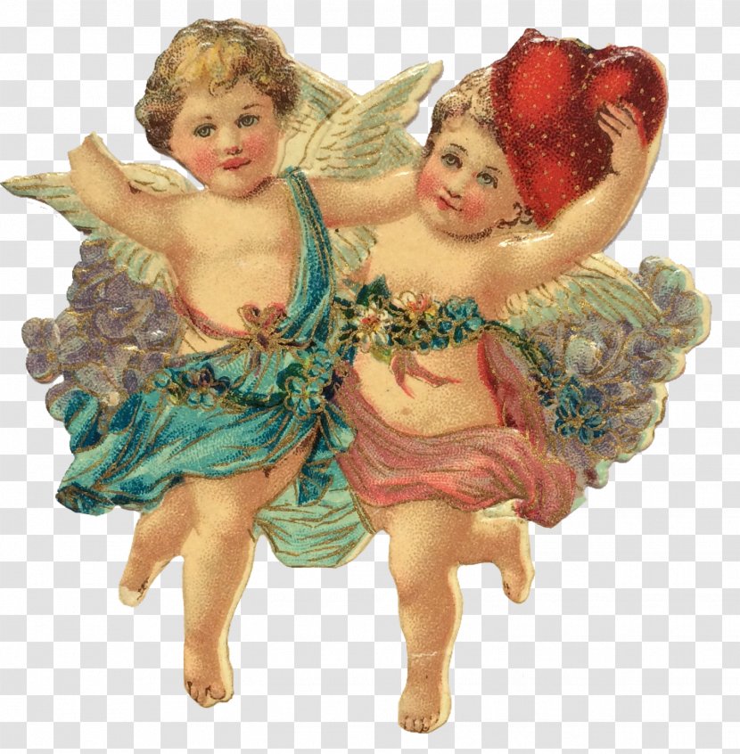 Valentine's Day Cupid Scrapbooking Craft Antique - Art - Cupids Transparent PNG