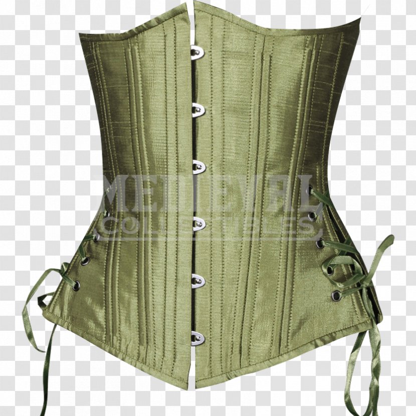 Corset Green Foundation Garment White Black - Frame - Watercolor Transparent PNG