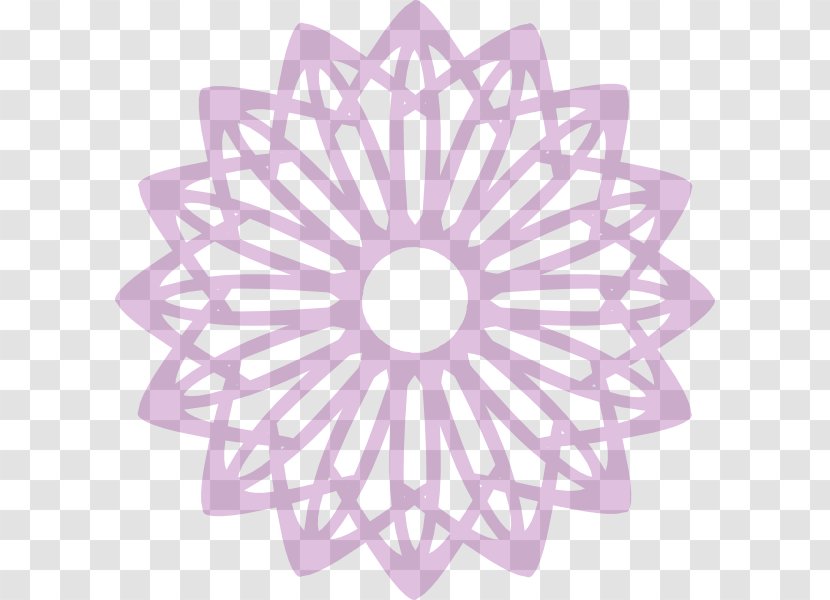 Islamic Geometric Patterns Art Symbols Of Islam - Drawing - Purple Flower Transparent PNG