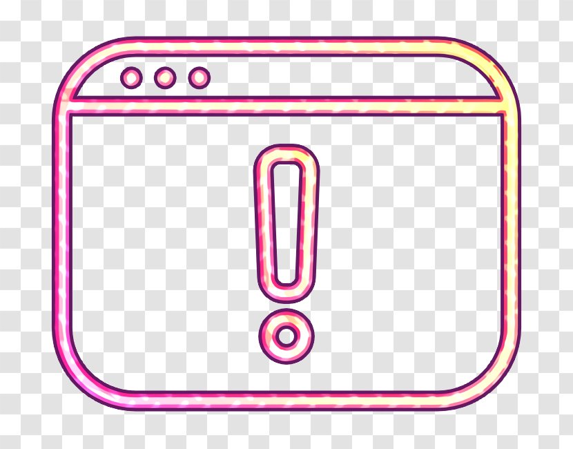 Exclamation Icon - Rectangle - Parallel Magenta Transparent PNG