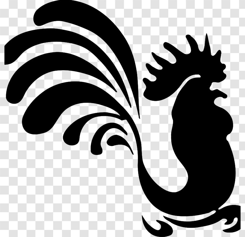 Cochin Chicken Rooster Silhouette Clip Art Transparent PNG