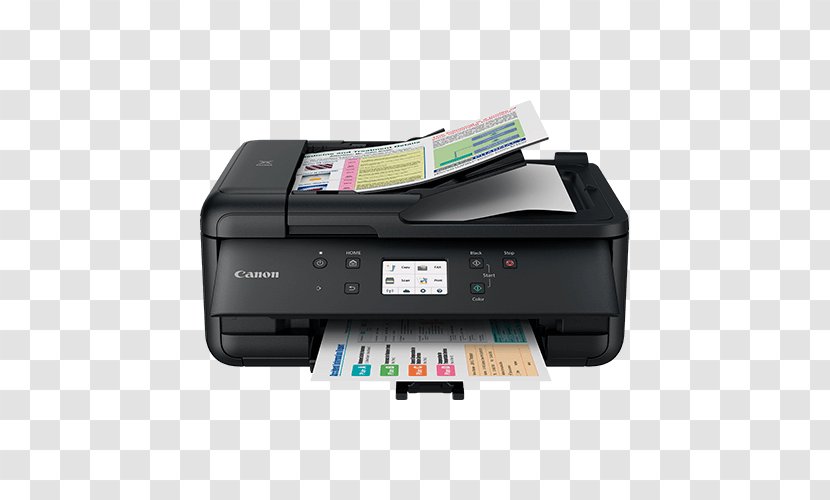 Inkjet Printing Canon PIXMA TR7520 Multi-function Printer Transparent PNG