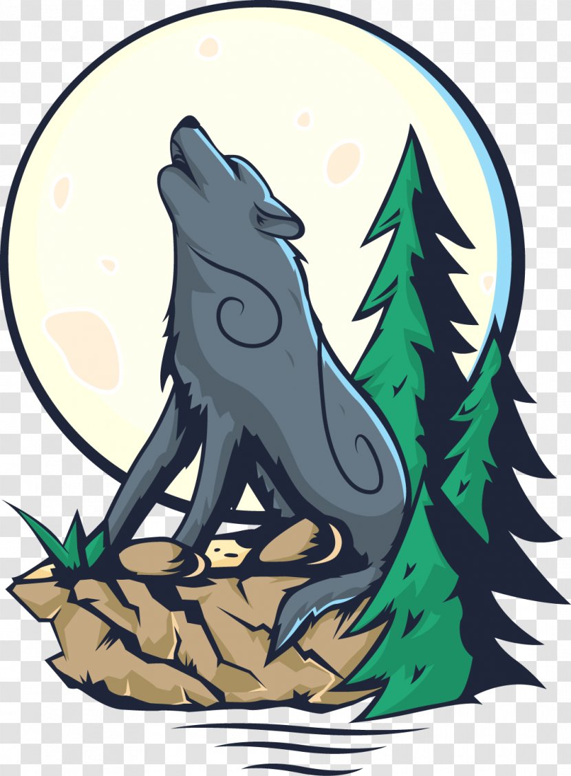 Gray Wolf Illustration - Mammal - Vector Whistled Across The Sky Transparent PNG