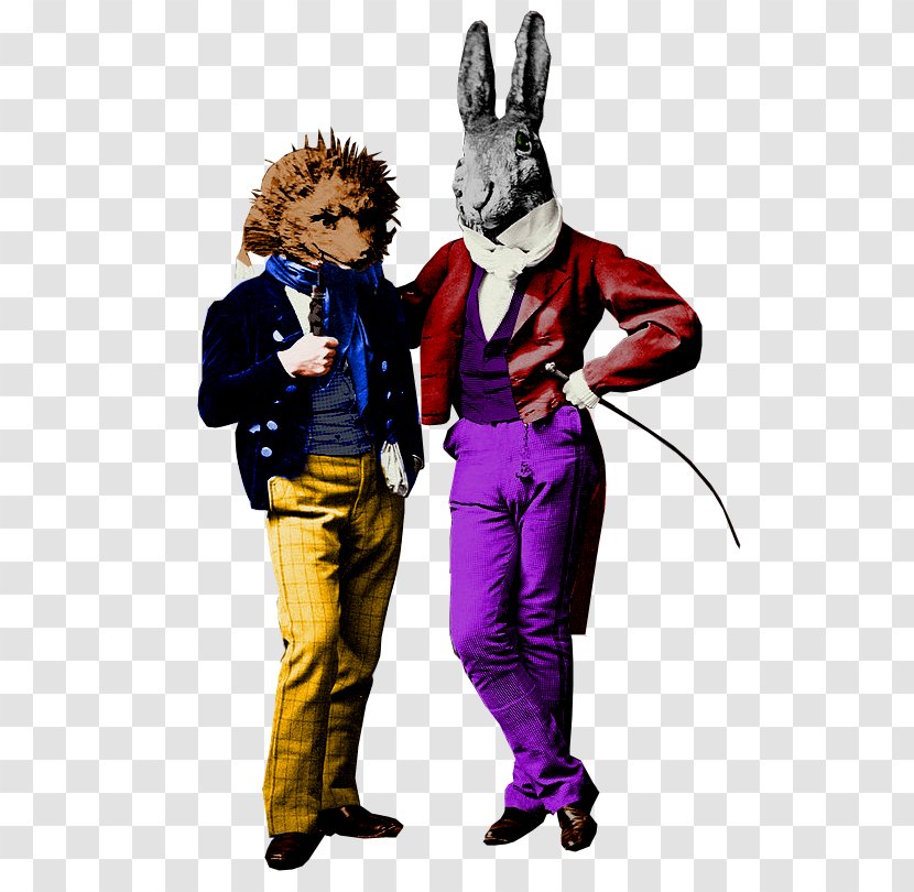 Animal People Cartoon Illustration Mascot Costume - Rabbit - Twisted Alice In Wonderland Shirt Transparent PNG