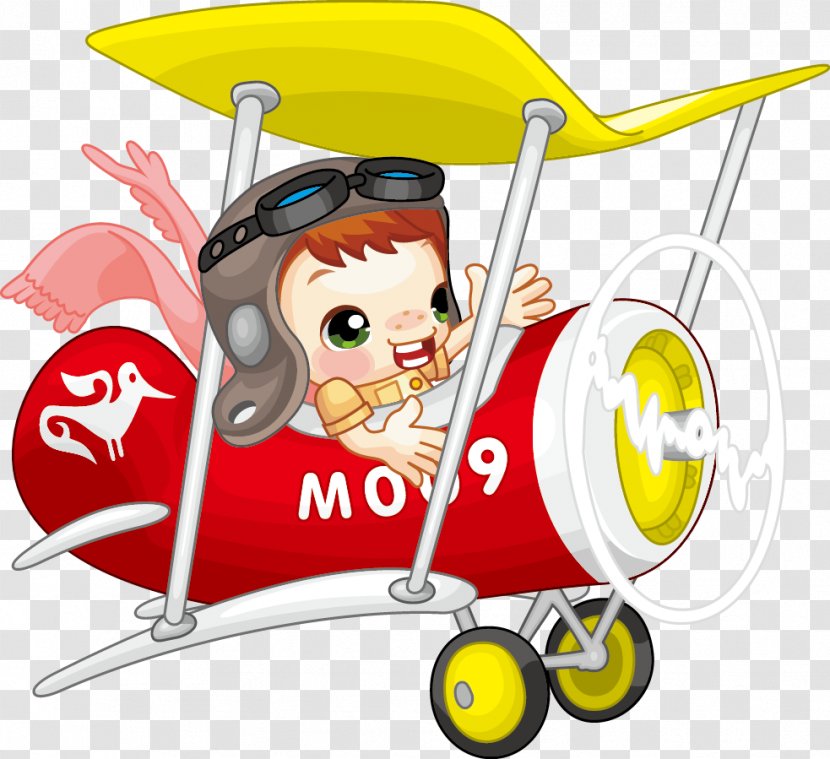 Airplane Helicopter Aircraft Cartoon - Cute Transparent PNG