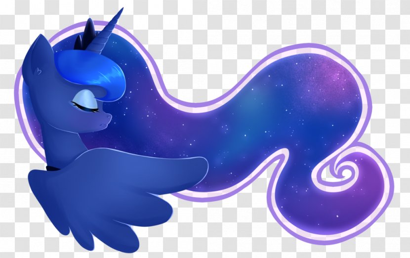 Pony Princess Luna Blue Horse Winged Unicorn Transparent PNG
