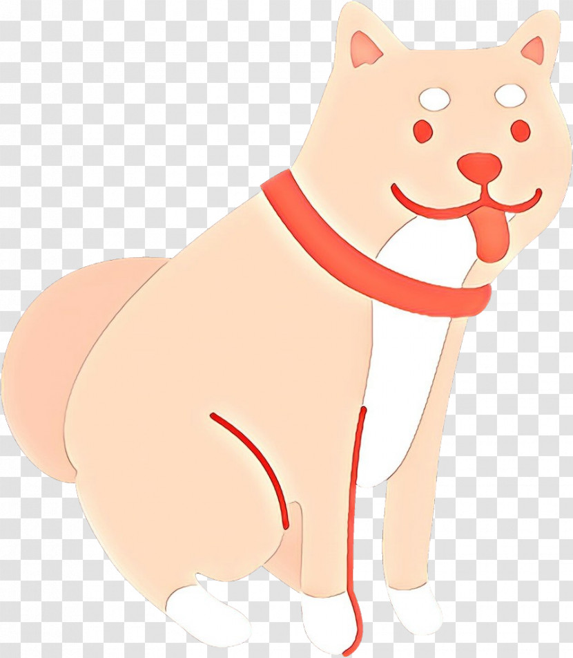 Cartoon Nose Pink Tail Cat Transparent PNG